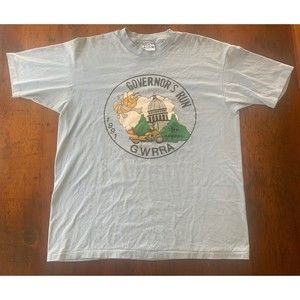 Vintage 1991 Honda Gold Wing Road Riders GWRRA Motorcycle T Shirt Blue XL